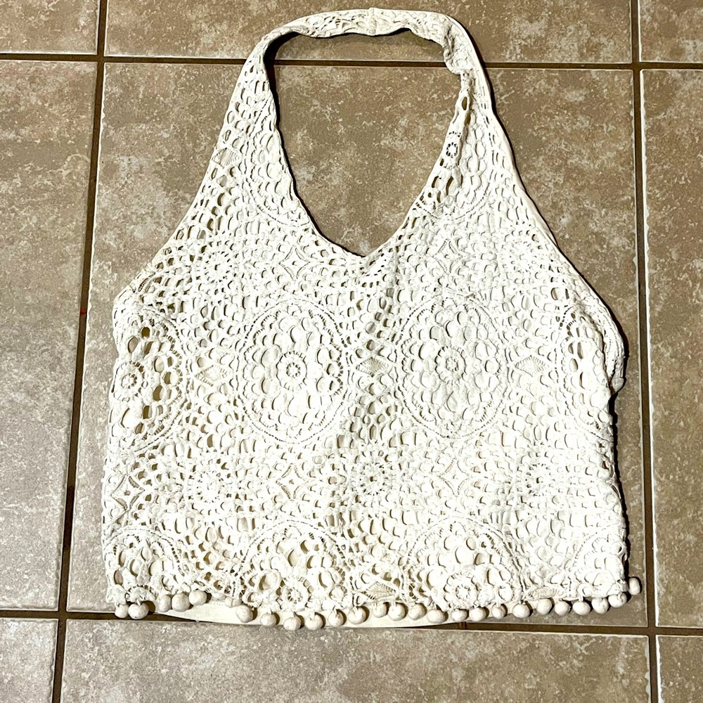 Lace crop top